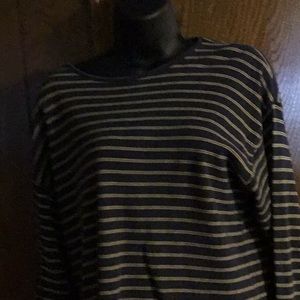 Liz&CO striped size XL shirt long sleeves shirt